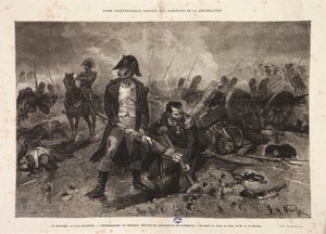 旗の埋葬、ウォータールーの戦いのエピソード、1879年のジュールクレアティによって彫刻
